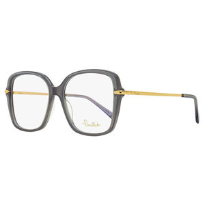 Pomellato Square Eyeglasses PM0090O 001 Gray/Gold 53mm